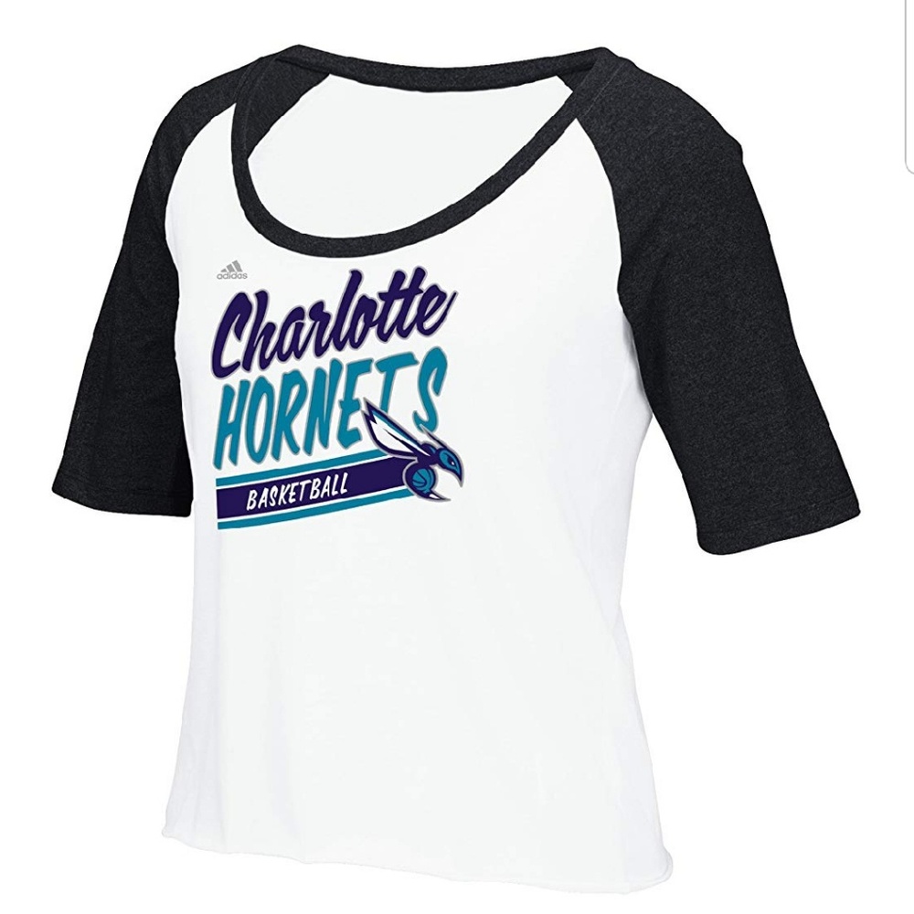 Adidas Charlotte Hornets NBA Women's Raglan NWT